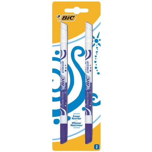 Guma na pero modrá Blister 2 ks BIC