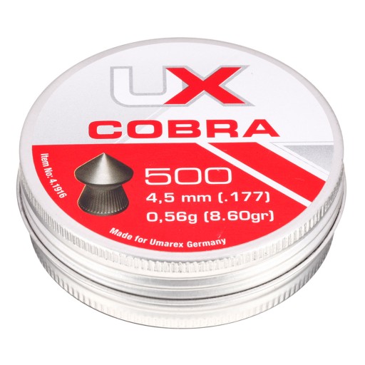 UMAREX DIABOLO Cobra Pointed Rebred 4,5 / 500 peliet
