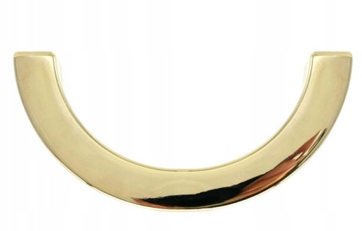 Nábytková úchytka 2Z, polkruhová, polkruhová, zlatá lesklá, 64mm