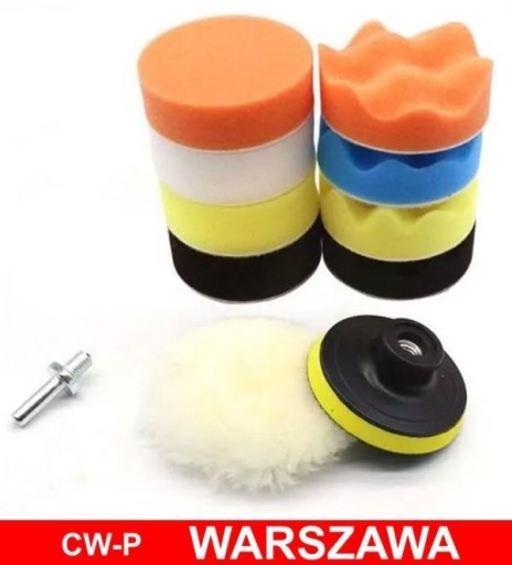 LEŠTIACIE hubky na autá - na vŕtačku, 11 ks.
