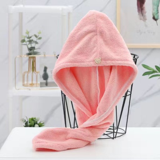 UTERÁK NA SUŠENIE VLASOV Čiapka, hlava, UZÁVIERKA BEAR, Microfiber Blue