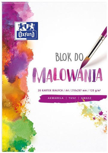 Maliarsky blok A4/20 120g OXFORD biely