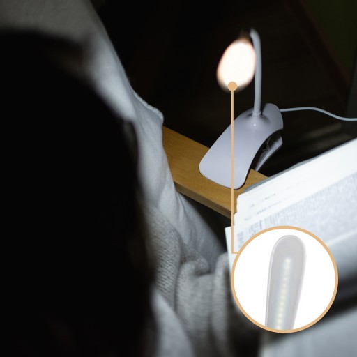 LED ŠKOLSKÁ STOLNÁ LAMPA NOČNÁ USB DOTYKOVÝ KLIP