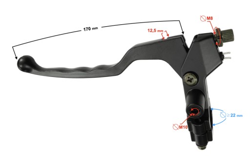 Ručná spojka páčka MOTORCYCLE 50cm3 Barton Sprint 2 Moretti