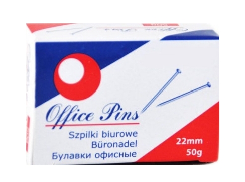 Kancelárske špendlíky 22mm, 50g