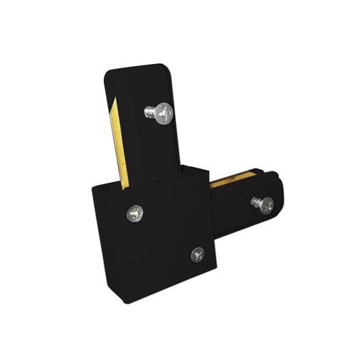 TRACK LIGHT Čierny konektor lampy typu L