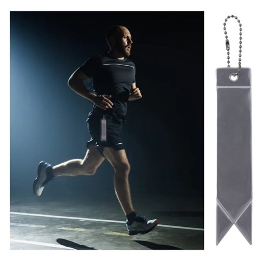 REFLEXNÝ PRÍVESNÝ REMÍNOK GADGET KRÚŽOK NA KĽÚČENSTVO TAŠKY BATOH REFLEXNÝ