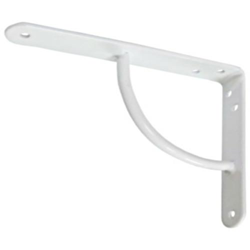 Konzola Podpera police Biela oceľ 150x125mm