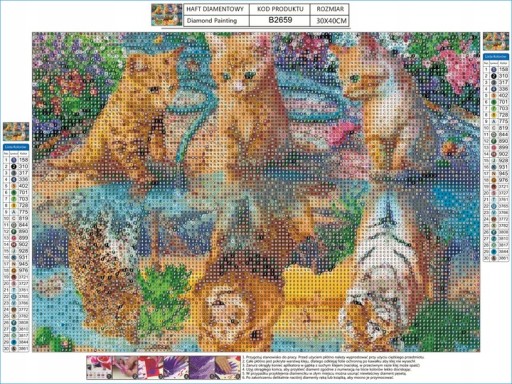 Diamantové vyšívanie CATs Diamond Painting MOSAIC 5D diamantový rezací papier
