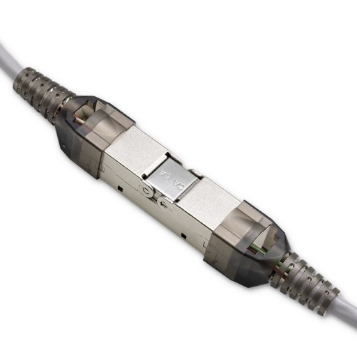Qoltec Terminal RJ45 Plug-Free STP CAT6A JACK PIN T568B T568A