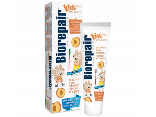 Biorepair Kids Broskyňová zubná pasta pre deti 0-6 rokov 50ml