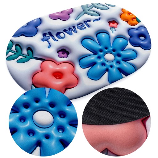 3D protišmykový absorpčný detský koberček do kúpeľne