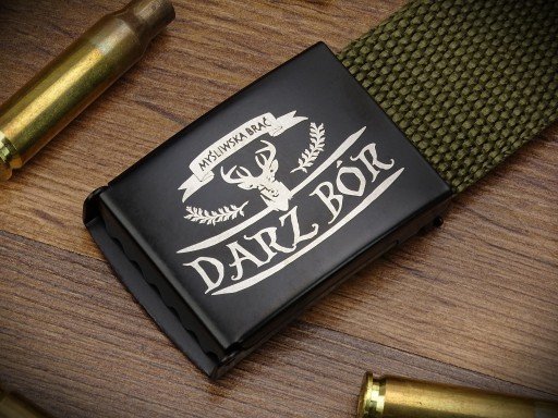 Vojenský pánsky opasok Zelený darček Forester Hunter Beater