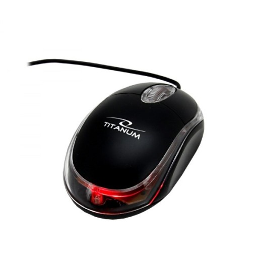 Titanová 3D myš RAPTOR TM102K optická čierna USB