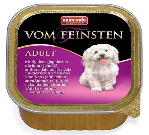 Animonda vom Feinsten mokré krmivo pre psov Morčacie jahňacie podnos 150g