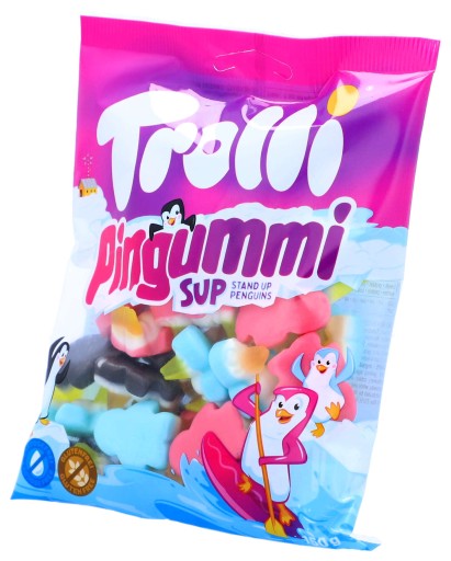 Bezlepkové ovocné marshmallows TROLLI Penguins
