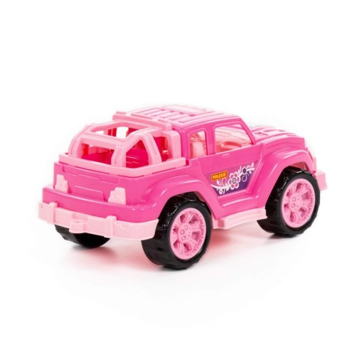 JEEP RUŽOVÝ TERÉNNY NÁKLADNÉ NÁKLADNÉ DIEVČATKO TERÉNNE
