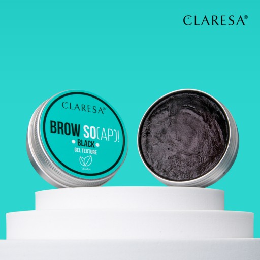 Claresa Stylingové mydlo na obočie BROW SOAP BLACK čierne gélové mydlo 30ml