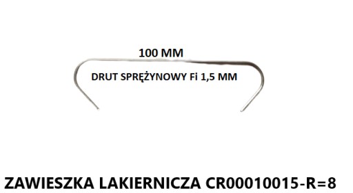 Prívesky farby S CR00010015-R=8 - 50 ks.