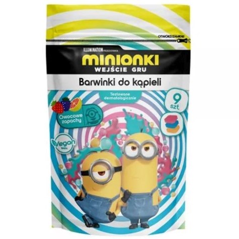 Minions brčálové farbivo do kúpeľa 9x16g