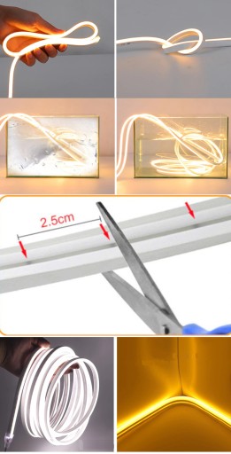 LED pásik 12V vodeodolný 1m NEON MODRÁ