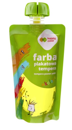Tempera plagátová farba 100 ml neónovo žltá Happy Color
