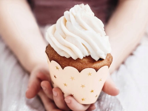 Košíčky na muffiny, 5x7,5x5cm, svetlé broskyňové