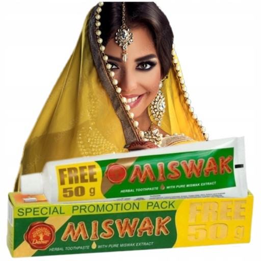 ZUBNÁ PASTA BEZ FLUORIDU MäTA PRÍRODNÁ BYLINKOVÁ DABUR MISWAK