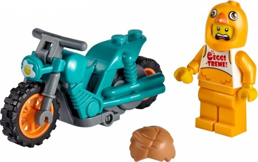 LEGO City Chicken Stunt Motocykel 60310 motorové kocky
