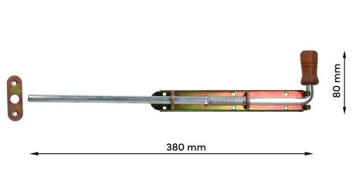 Úzka garážová pružinová šoupátka 350 mm