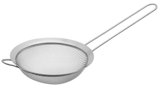 VEĽKÝ KUCHYŇSKÝ SITOK, NEREZ, S RÚČKOU, SITO, CIDNÍK, 12CM