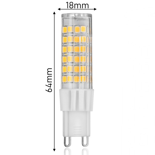 LED žiarovka G9 8W = 75W SMD teplá neutrálna studená Premium LEDLUX nebliká