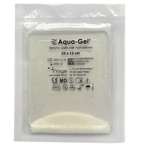 KIKGEL AQUA GEL HYDROGELOVÝ OBKLAD NA RANY, POPÁLENINY, DEKUBINY 10x12