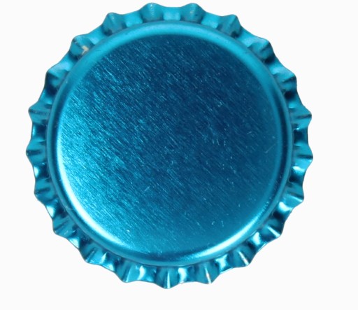 Čiapky, veľkosť 26, MODRÁ METALIKA, 100 ks