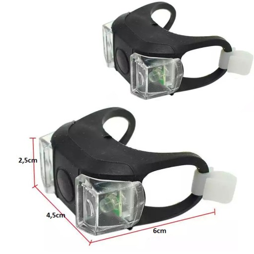 BIKE SVETLÁ LED CYKLISTICKÁ LAMPA PREDNÁ ZADNÁ 2KS