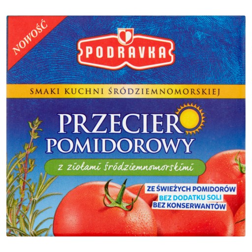 Podravka Paradajkový pretlak so stredomorskými bylinkami 500G