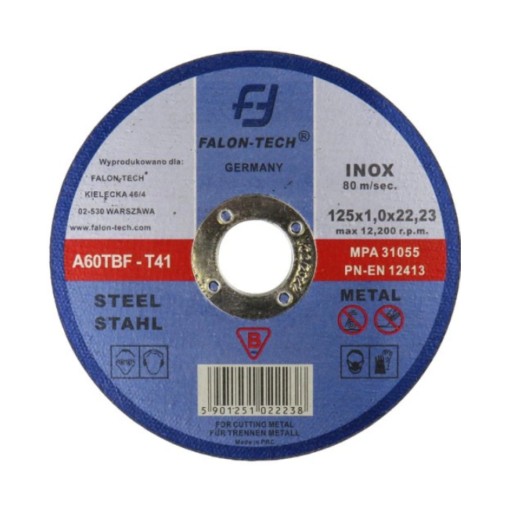 DISKY INOX KOVOVÉ REZNÉ DISKY 125x1,2 10 KS