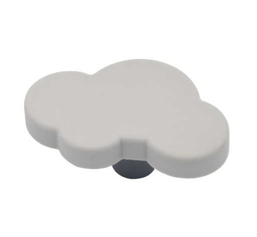GOMBÍK NA DETSKÝ NÁBYTOK, SILIKÓNOVÝ CLOUD, SIVÁ