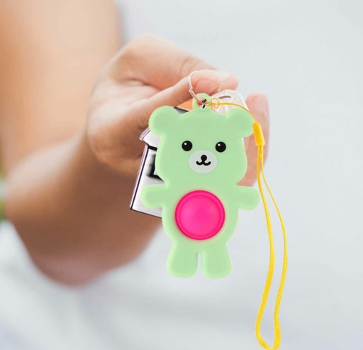 KEYRING SENSORY KEYRING ANTISTRESOVÝ POP IT MEDVEĎ MEDVEĎOVÝ PRÍvesok
