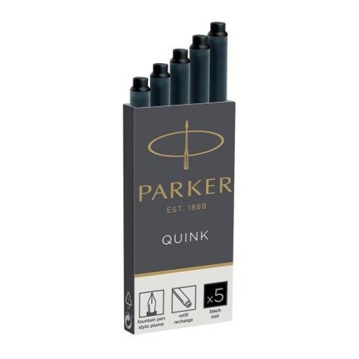 Čierne perá Parker Quink, 5 kusov