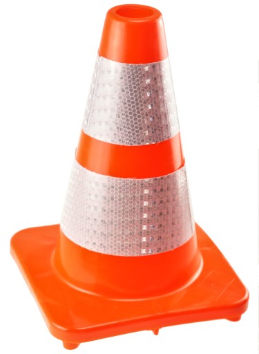 VÝSTRAŽNÝ ŠTÍTOK CESTNEJ KOSTI REFLEXNÝ 30CM