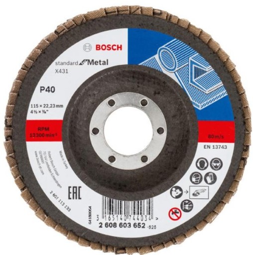 Lamelový brúsny kotúč X431 Bosch 115mm P40
