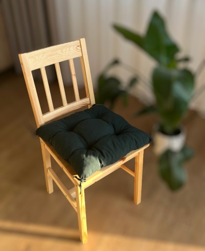 SQUARE podsedák na stoličku 40x40 cm BOTTLE GREEN