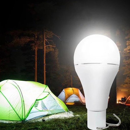 LED SOLÁRNA ŽIAROVKA 10W so solárnym panelom Camping pre garáž v suteréne 4124