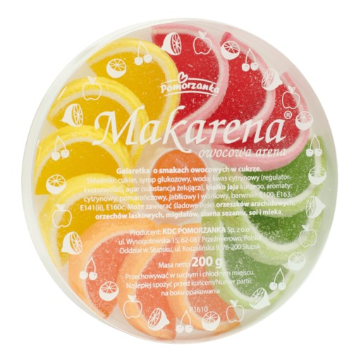 Pomeranian MAKARENA želé v cukre OVOCIE 200g