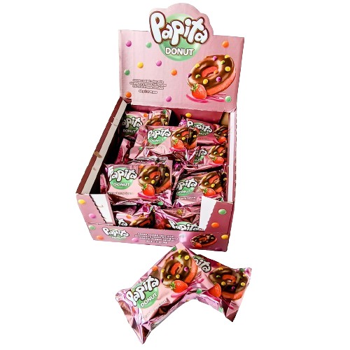 PAPITA JAHODOVÁ DONUTKA 40g DÁTUM: 7. 7. 2024