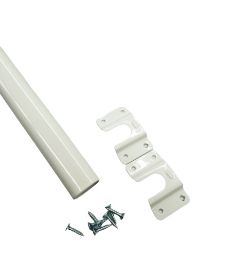 Šatníková tyč Biela L-1200mm