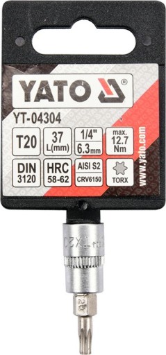 TORX LOCK KEY 1/4 T20 L37MM YT-04304 YATO