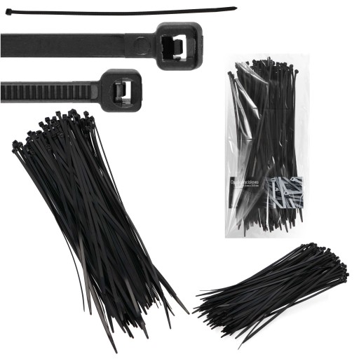 100x sťahovacie pásky Káblové pásky Zipsy 4,8 x 350 mm Silné UV sťahovacie pásky