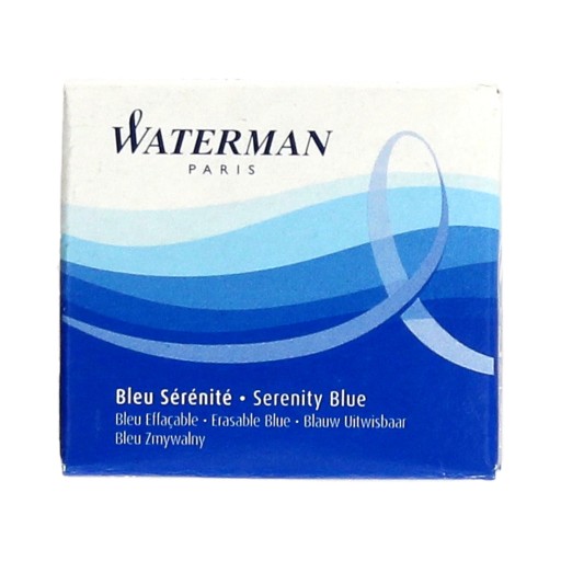 Krátke modré atramentové kazety (6) Waterman